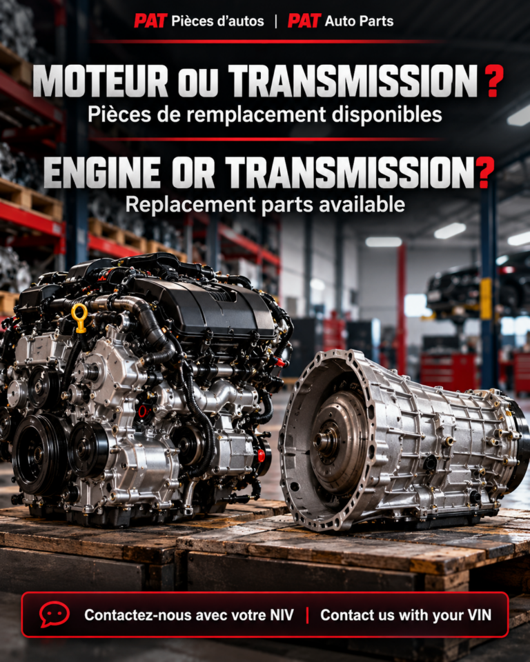 🔧 Moteur ou transmission à remplacer ?